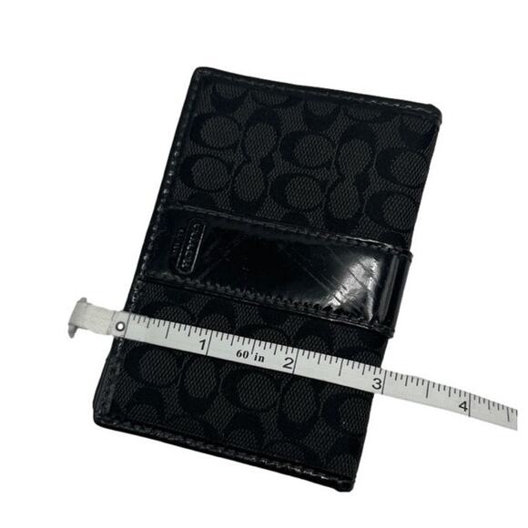 COACH y2k Signature Black Card Case Wallet - Picture 7 of 7